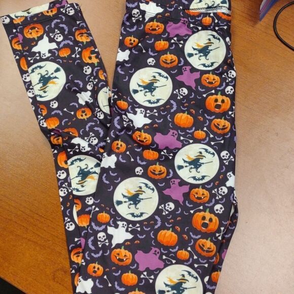 Moon Witches Halloween Adult Leggings New - Picture 1 of 2